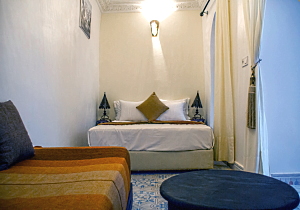 Riad Dar Tamlil, double or triple room patio