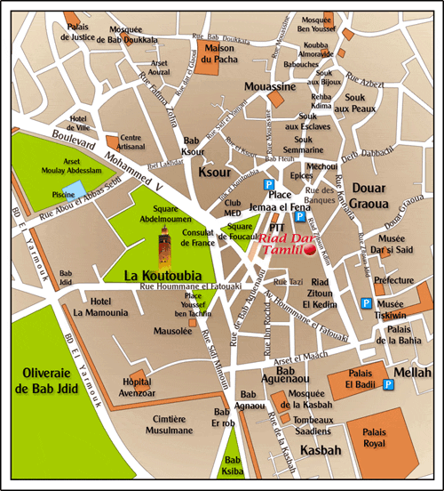 plan de situation et monuments